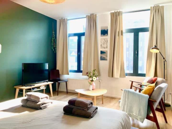 Cozy Apartment In Antwerpen Centraal Anvers Dış mekan fotoğraf